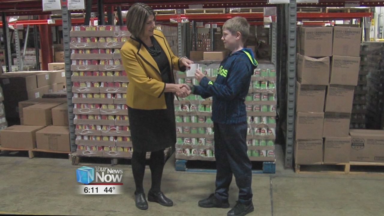 St. Charles student donates chore money to West Ohio Food Bank
